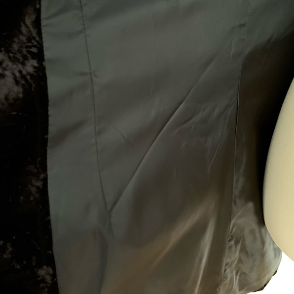 Jerry T Wide Lapel Crushed Velvet Vest Blk Sz S EC - Picture 8 of 13